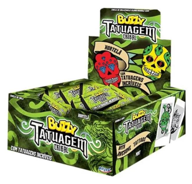 CHICLE BUZZY TATOO TRIBAL HORTELA 360G