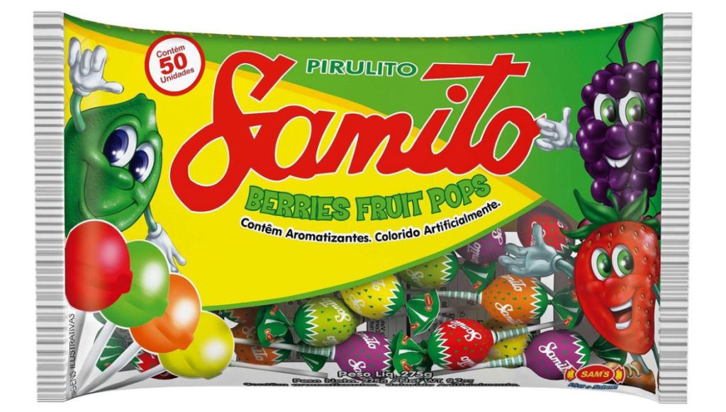 PIRULITO SAM´S SAMITO FRUTAS 275G