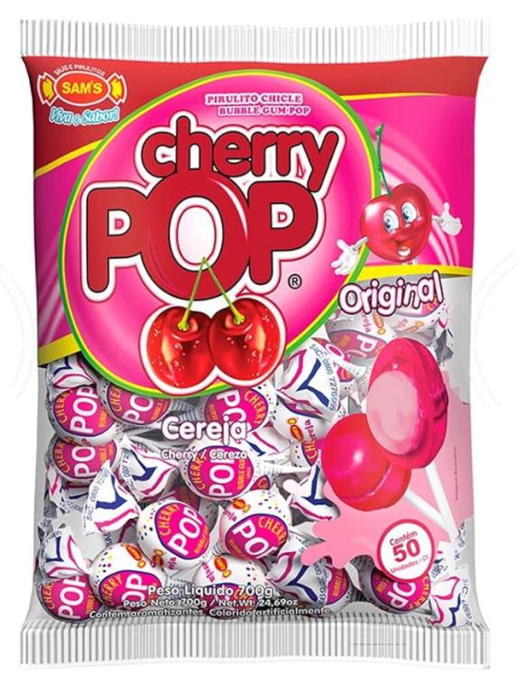 PIRULITO CERRY POP ORIGINAL CEREJA C/50UN
