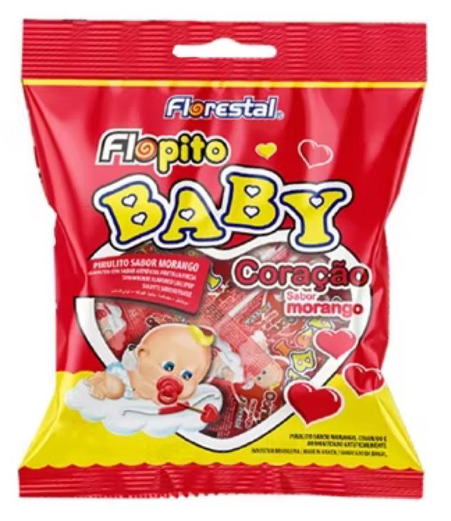 PIRULITO BABY CORACAO MORANGO 200G