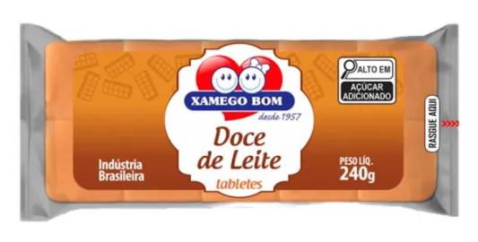 DOCE DE LEITE TABLETE XAMEGO BOM 240GR