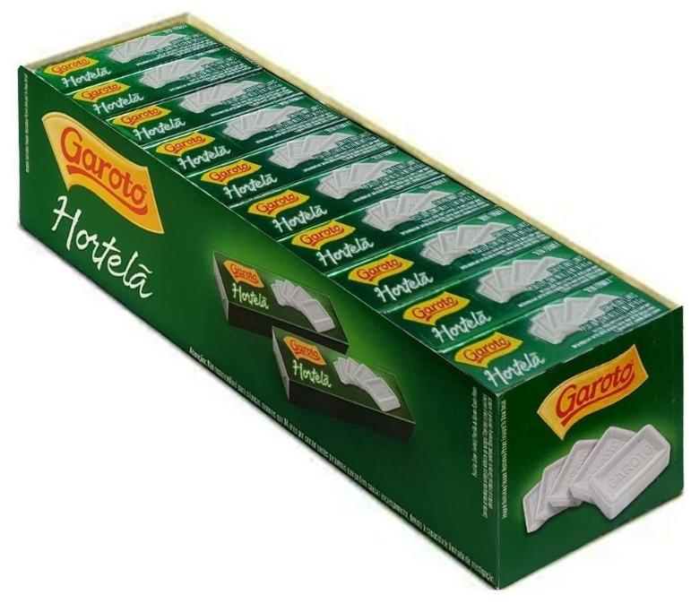 PASTILHA GAROTO HORTELA C/40X17GR