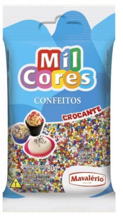 CONFEITO MICANGA COLORIDA MIL CORES 80GR