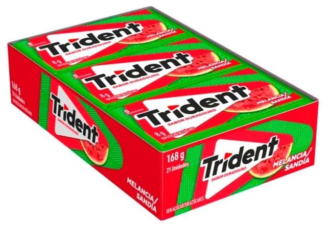 CHICLE TRIDENT MELANCIA 8G C/21UN