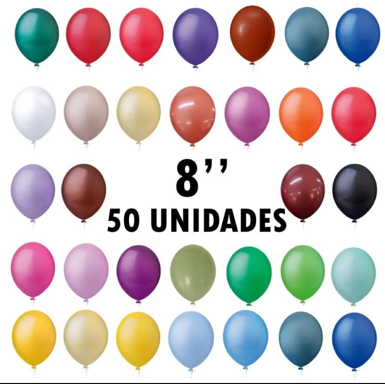 BALAO LISO RED. FESTBALL N°8 TERRACOTA C/50UN