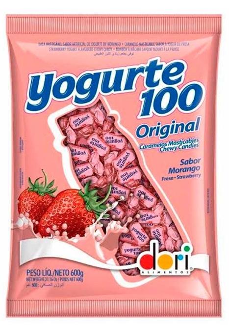 BALA DORI MASTIGAVEL YOGURTE 100 600GR