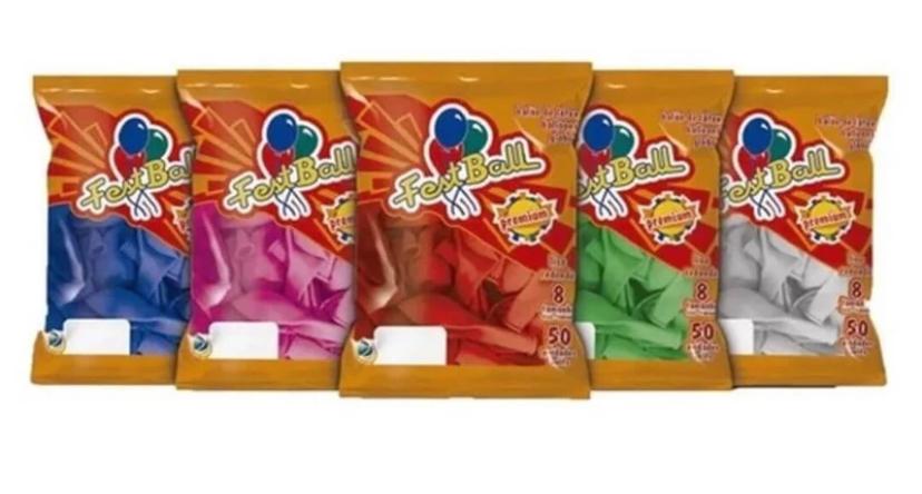 BALAO LISO RED. FESTBALL N°5 LARANJA C/50UN