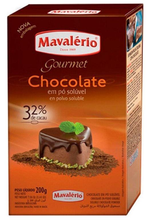 CHOCOLATE EM PO MAVALERIO 32% CACAU 200G