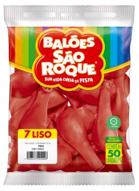 BALAO SAO ROQUE N°7 ROSA PINK C/50UN