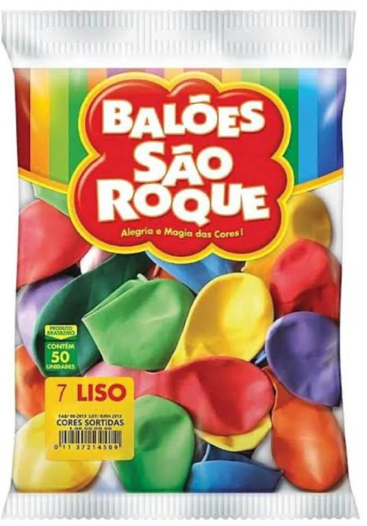 BALAO SAO ROQUE N°7 SORTIDO C/50UN