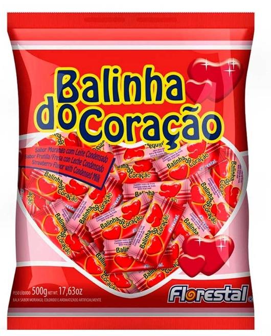 BALINHA CORACAO MORANGO 500G
