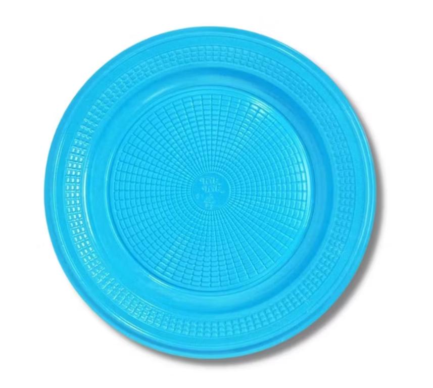 PRATO PLAST. TRIK TRIK 15CM RASO AZUL CLARO C/10UN