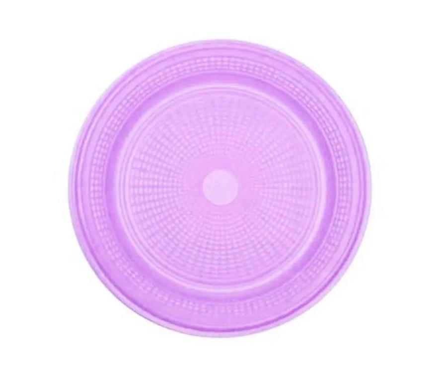 PRATO PLAST. TRIK TRIK 15CM RASO LILAS C/10UN