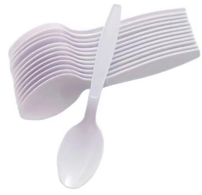 COLHER REFEICAO MASTER PEROLA BRANCA C/50UN