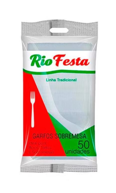 GARFO SOBREMESA RIO FESTA CRISTAL C/50UN