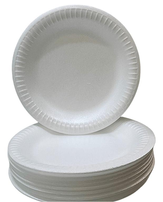PRATO ISOPOR ULTRA RASO 23CM C/20UN