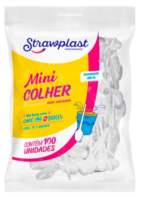 MINI COLHER CRISTAL C/100UN