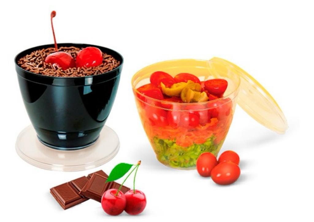 POTE C/TAMPA STRAWPLAST 150ML C/10UN