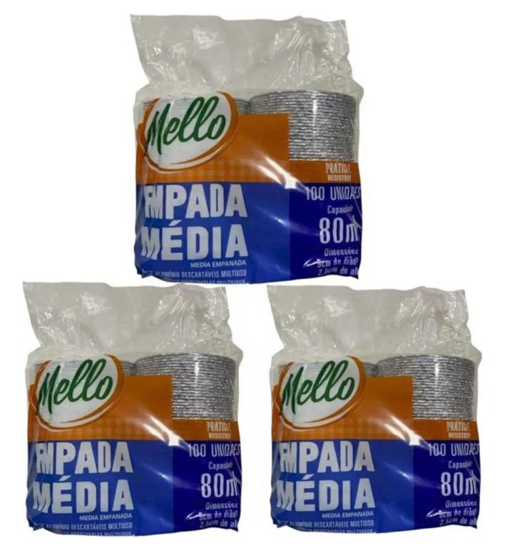 FORMA P/EMPADA MELLO MEDIA 80ML C/100UN