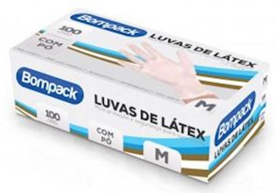 LUVA PROCEDIMENTO BOMPACK TAM. P CX/100UN
