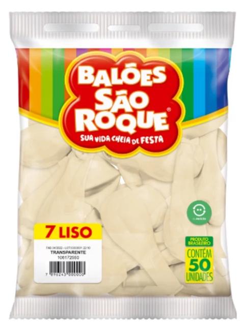 BALAO SAO ROQUE N°7 CRISTAL C/50UN