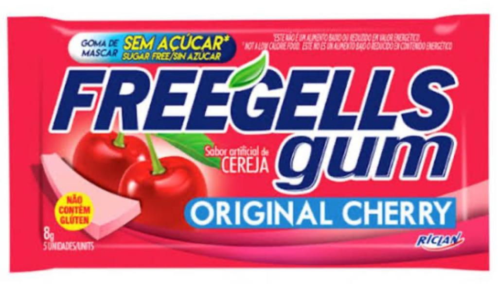 CHICLE FREEGELLS GUM ZERO ORIGINAL CHERRY