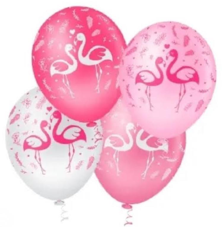 BALAO DECORACAO PIC PIC N°10 FLAMINGO SORTIDO C/25UN