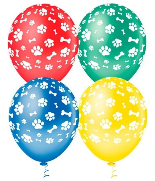 BALAO DECORACAO PIC PIC N°10 CANINOS SORTIDO C/25UN