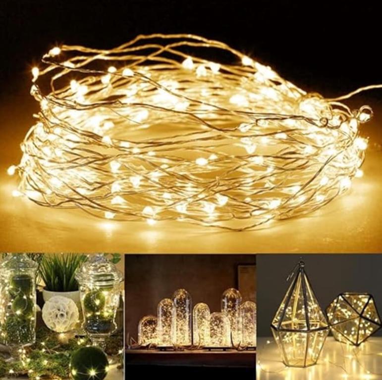 LED LUZ DE FADA BRANCO QUENTE 2MT