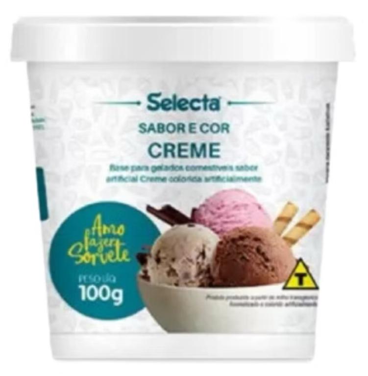 PREPARO P/ SORVETE SELECTA CREME 100G