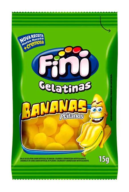 BALA FINI GELATINA BANANAS CX/12X15G