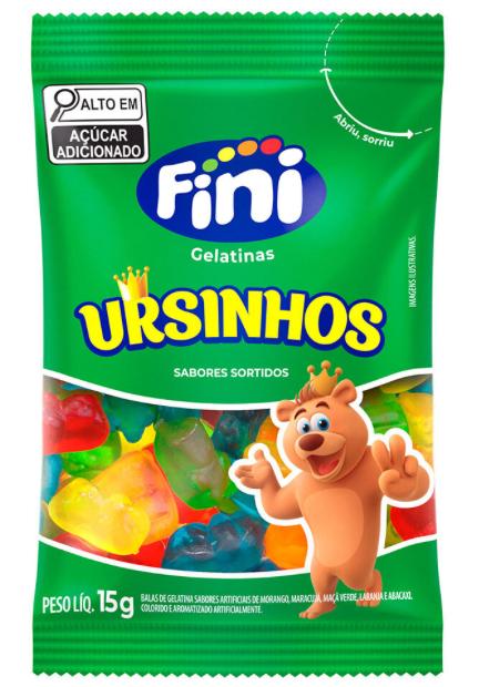 BALA FINI GELATINA URSINHOS DP/12X15GR