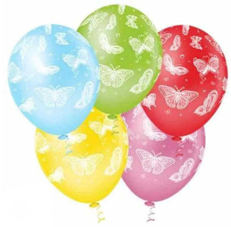 BALAO DECORACAO PIC PIC N°10 BORBOLETAS SORTIDO C/25UN