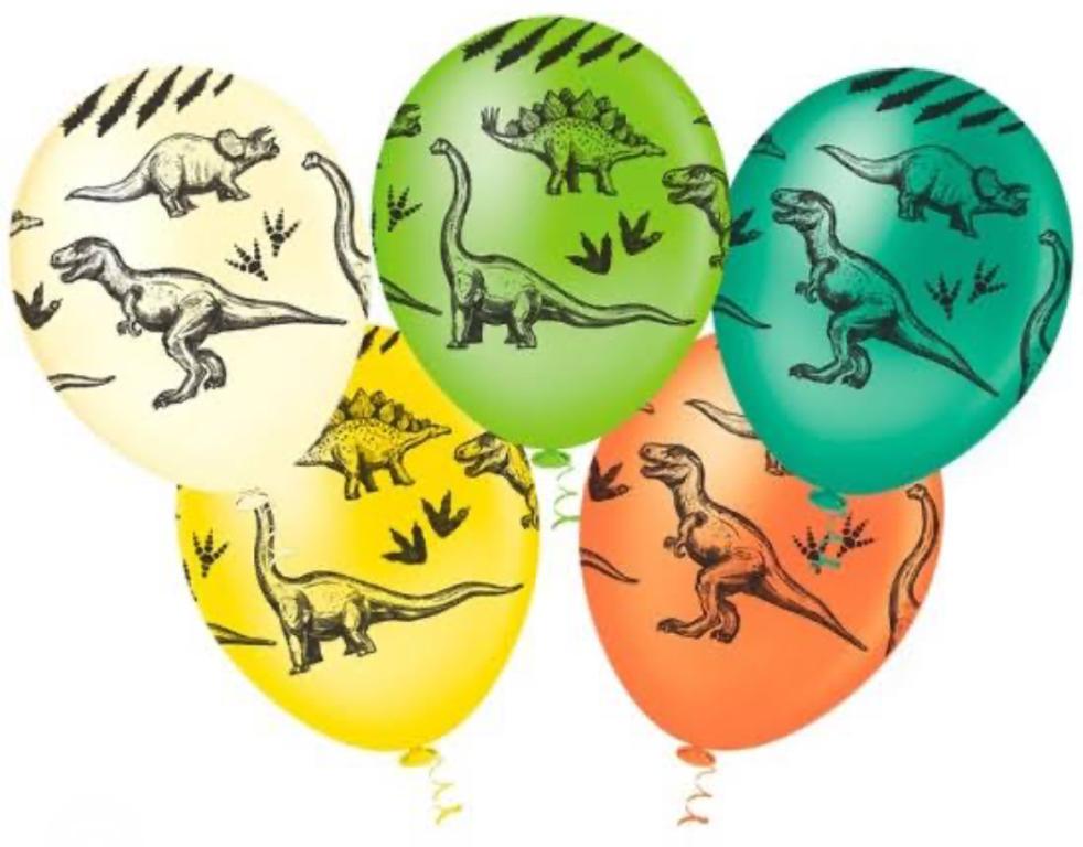 BALAO DECORACAO PIC PIC N°10 DINOSSAURO SORTIDO C/25UN