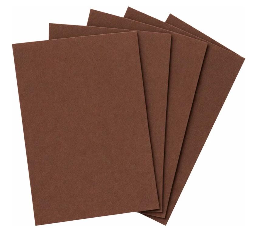 BORRACHA EVA LISO MARROM 40X48 UN