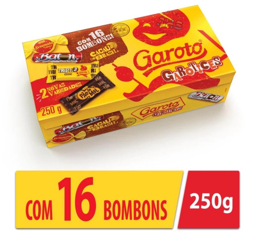 BOMBOM GAROTO SORTIDOS 250G