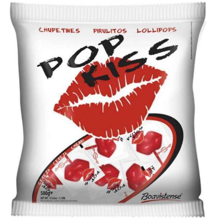 PIRULITO POP KISS CEREJA 500G