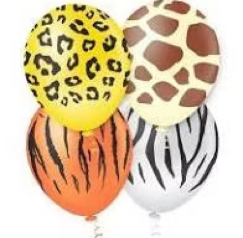 BALAO DECORACAO PIC PIC N°10 SAFARI SORTIDO C/25UN