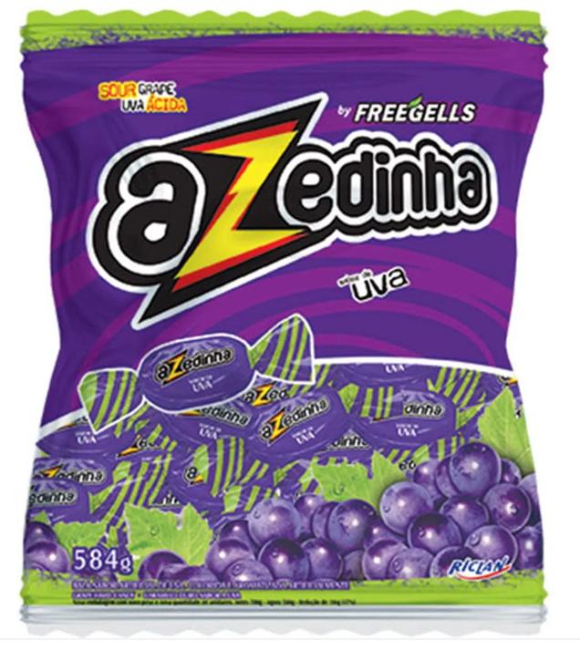 BALA FREEGELLS AZEDINHA UVA 475GR