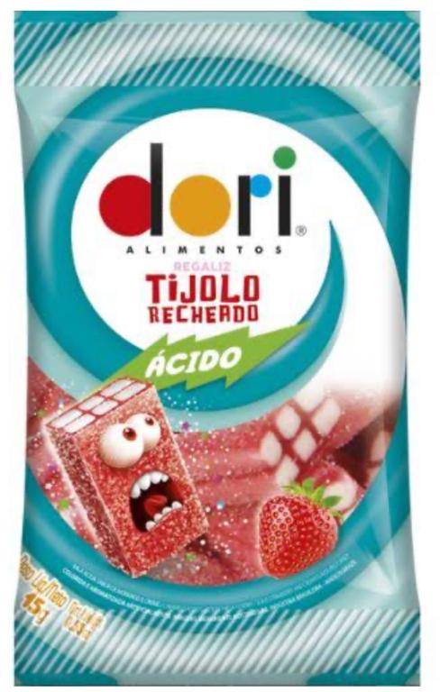 BALA DORI REGALIZ MINI TIJOLO 15GR