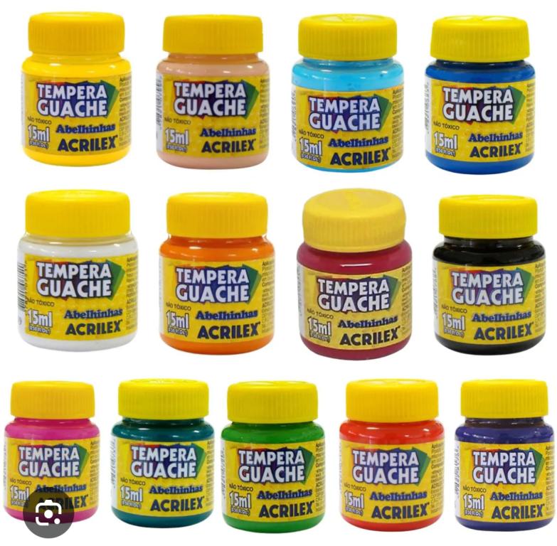 TINTA GUACHE AMARELO OURO 15ML