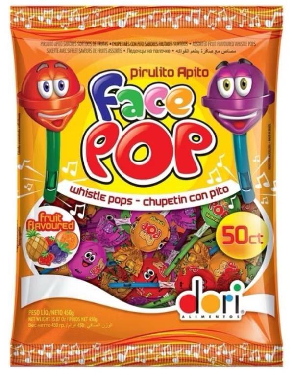PIRULITO FACEPOP DORI APITO 450G