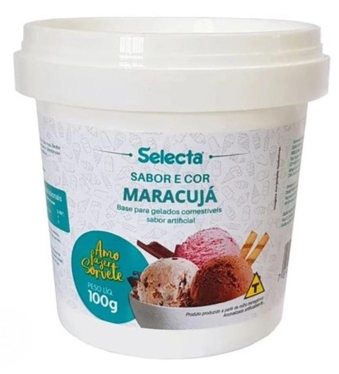 PREPARO P/ SORVETE SELECTA MARACUJA 100G