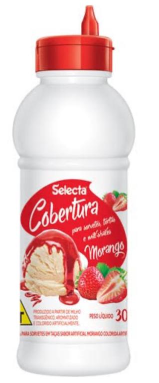 COBERTURA SORVETE SELECTA MORANGO 300G