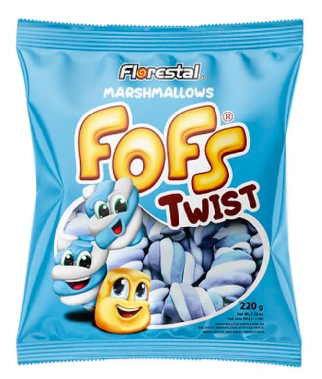 MARSHMALLOWS FOFS TWIST AZUL E BRANCO 220G