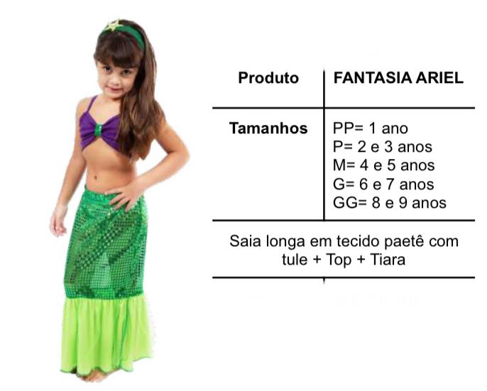FANTASIA ARIEL + TIARA TAM. M
