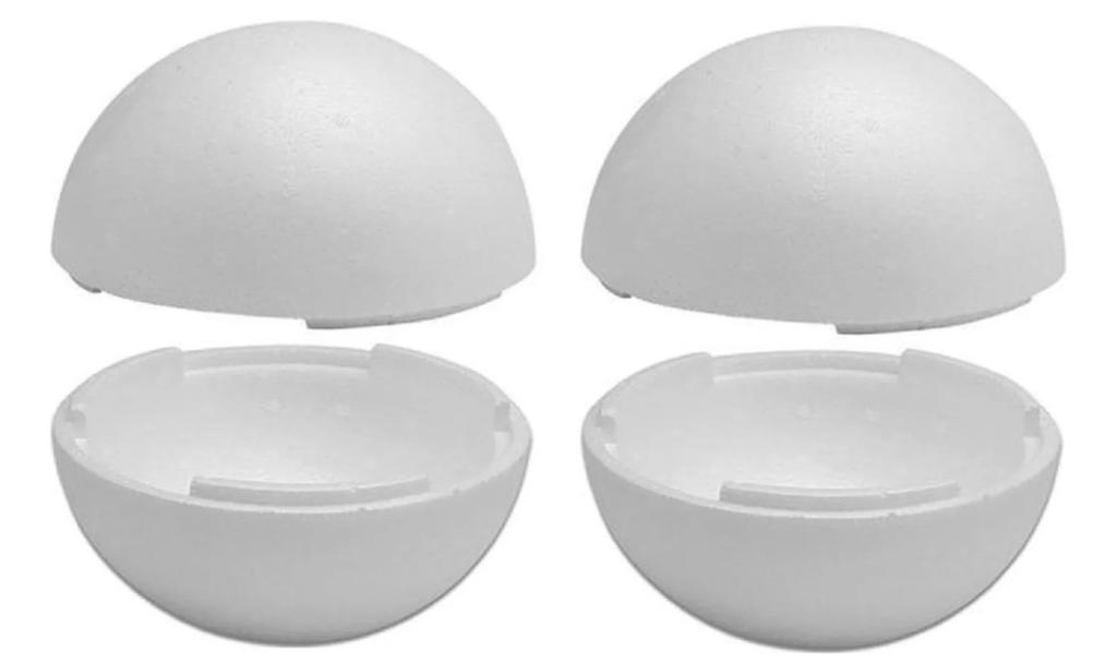 MEIA BOLA DE ISOPOR 125MM