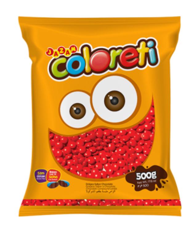 COLORETI MINI VERMELHO 500G