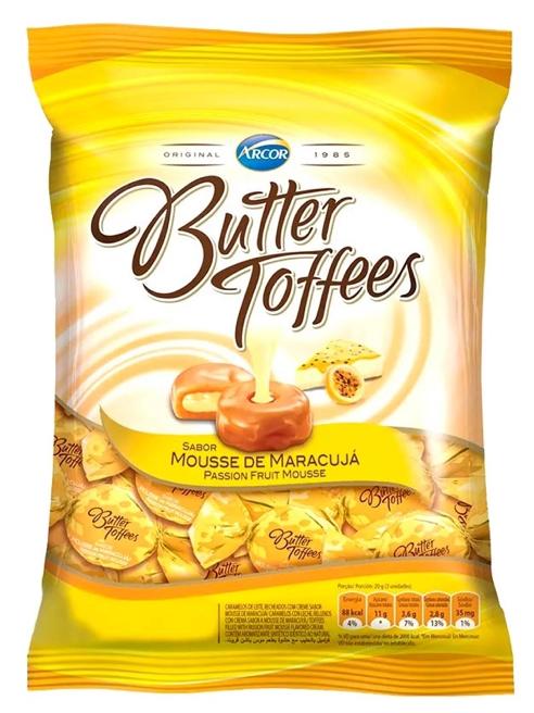 BALA BUTTER TOFFEES MARACUJA 400GR