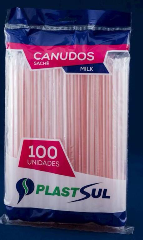 CANUDO PLASTSUL MILK SHAKE SACHE 8MMX21XM C/100UN